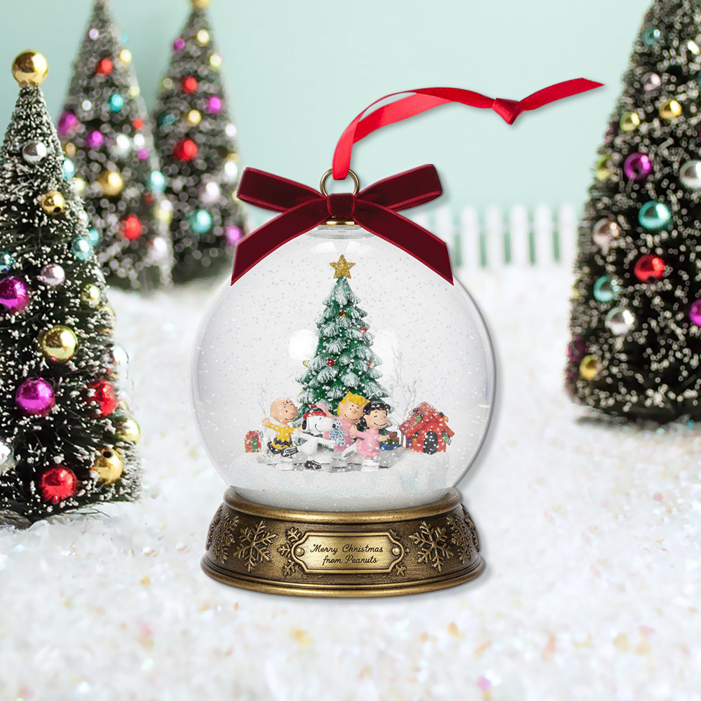 Peanuts Skatepond Musical Christmas Ornament - Image 2