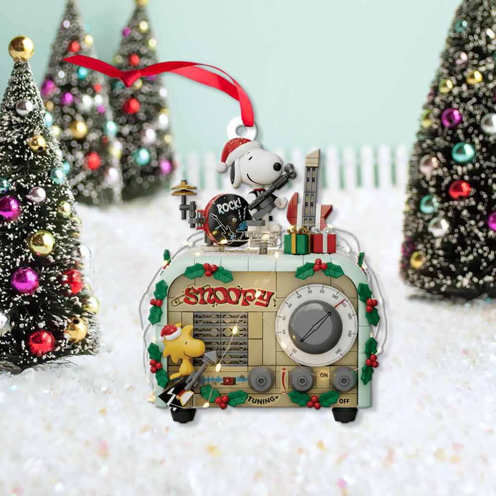 Peanuts Snoopy Radio Christmas Ornament - Image 5