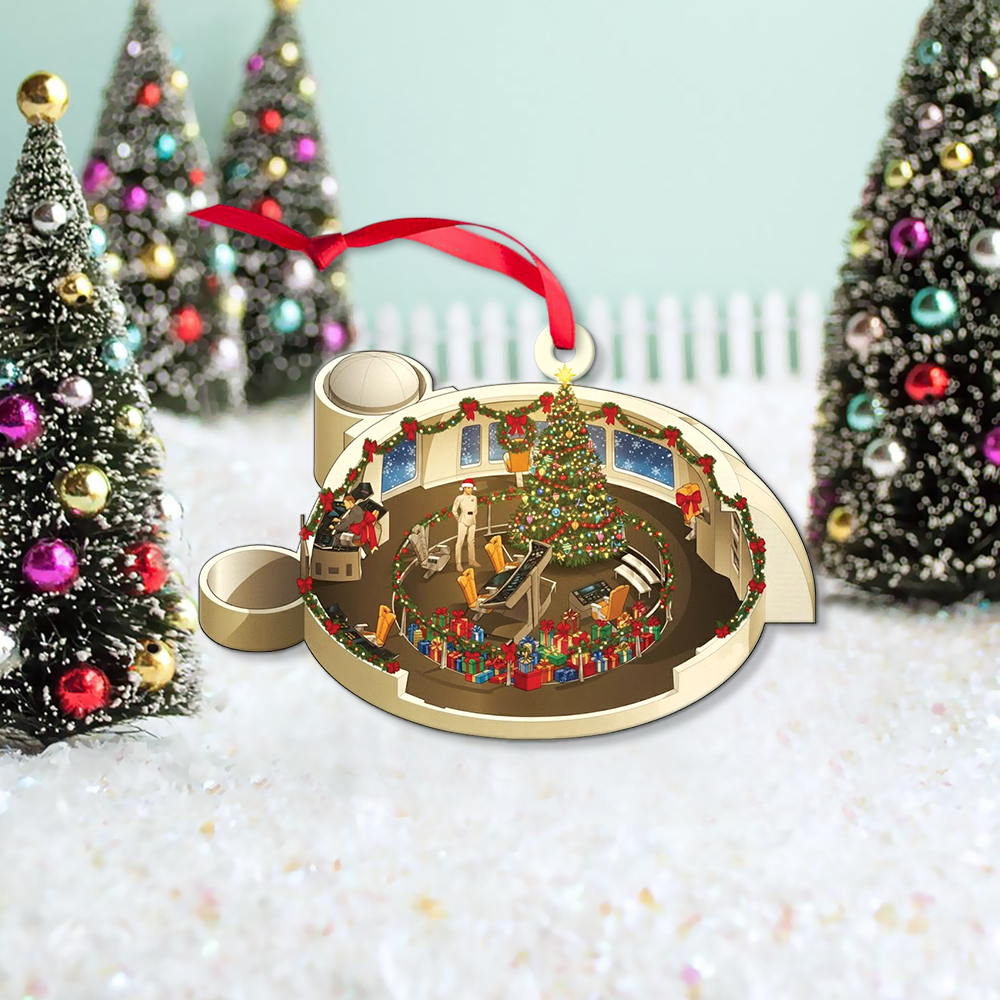 Star Trek NCC-1701 2271-2279 Bridge Enterprise Christmas Ornament - Image 6