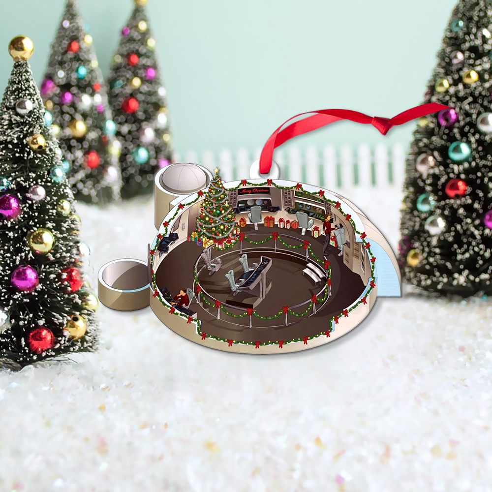 Star Trek NCC-1701 2279-2285 Bridge Enterprise Christmas Ornament - Image 5
