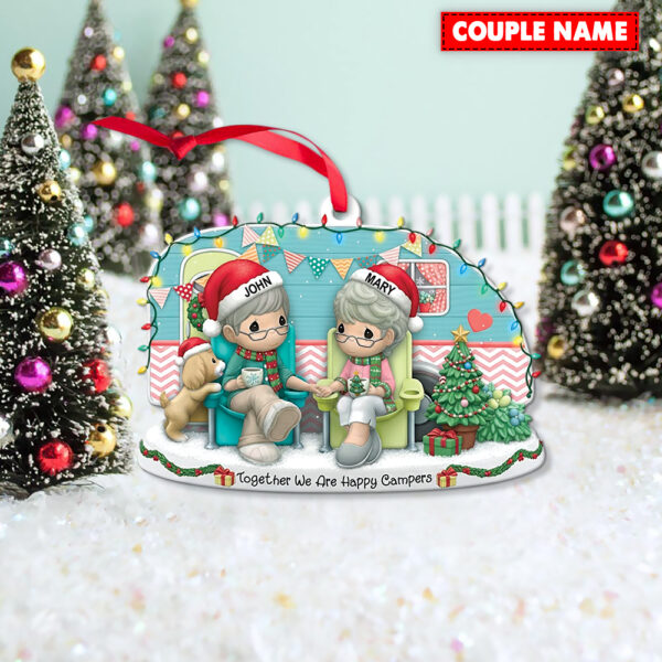 Personalized Together We Are Happy Campers Christmas Ornament - Image 4