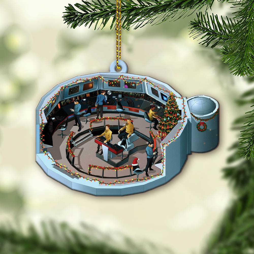 Star Trek NCC-1701 2244-2255 Bridge Enterprise Christmas Ornament - Image 2