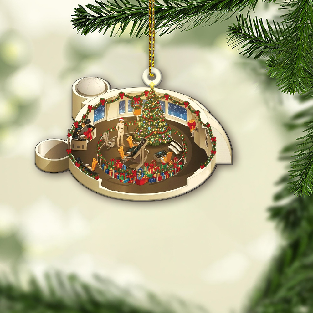 Star Trek NCC-1701 2271-2279 Bridge Enterprise Christmas Ornament - Image 5