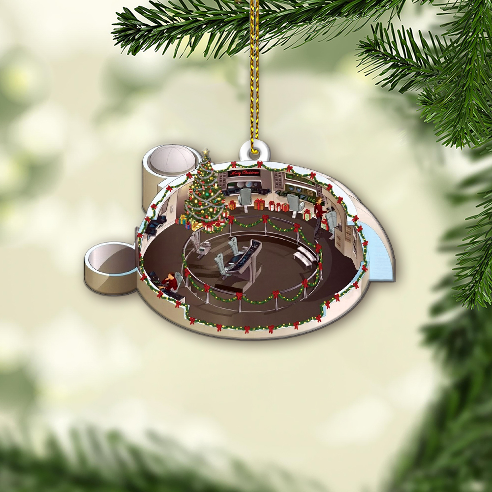 Star Trek NCC-1701 2279-2285 Bridge Enterprise Christmas Ornament - Image 4