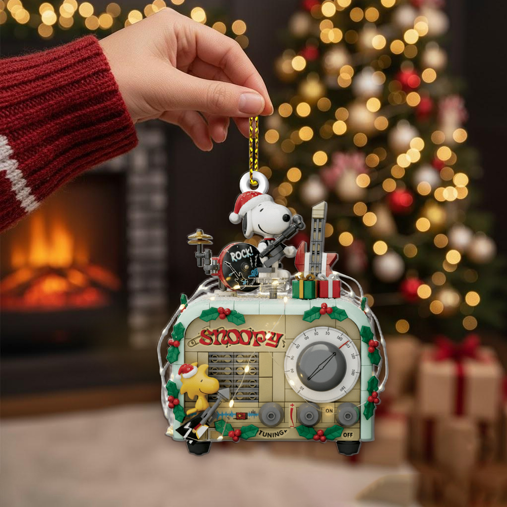 Peanuts Snoopy Radio Christmas Ornament - Image 3
