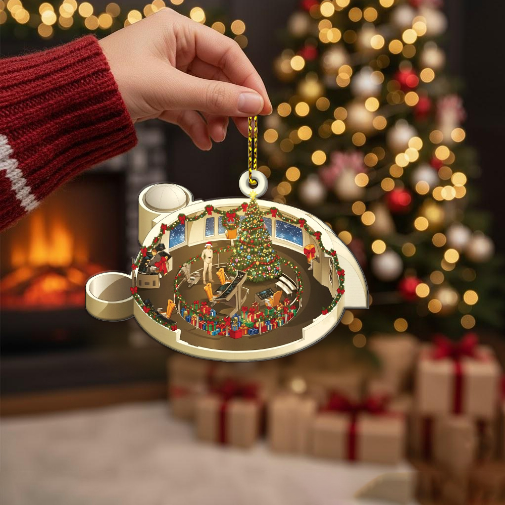 Star Trek NCC-1701 2271-2279 Bridge Enterprise Christmas Ornament - Image 4