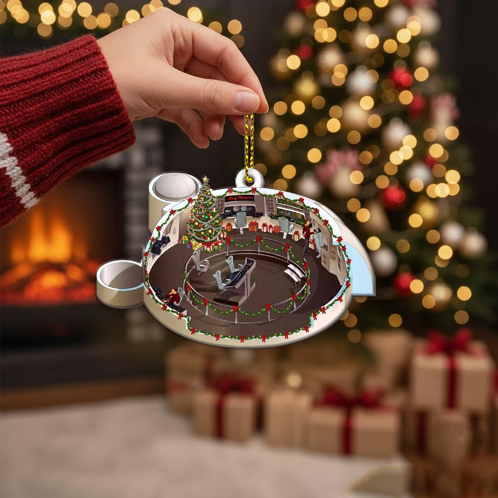 Star Trek NCC-1701 2279-2285 Bridge Enterprise Christmas Ornament - Image 3