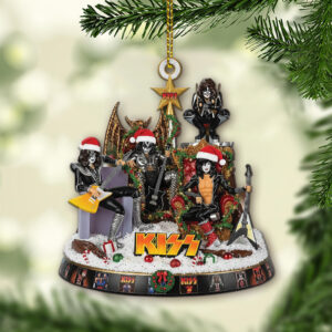 Alternative view of KISS Band Christmas Ornament
