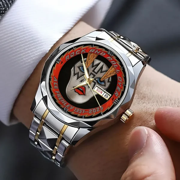 KISS x Ace Frehley Alloy Luxury Quartz Watch – 116832 - Image 3