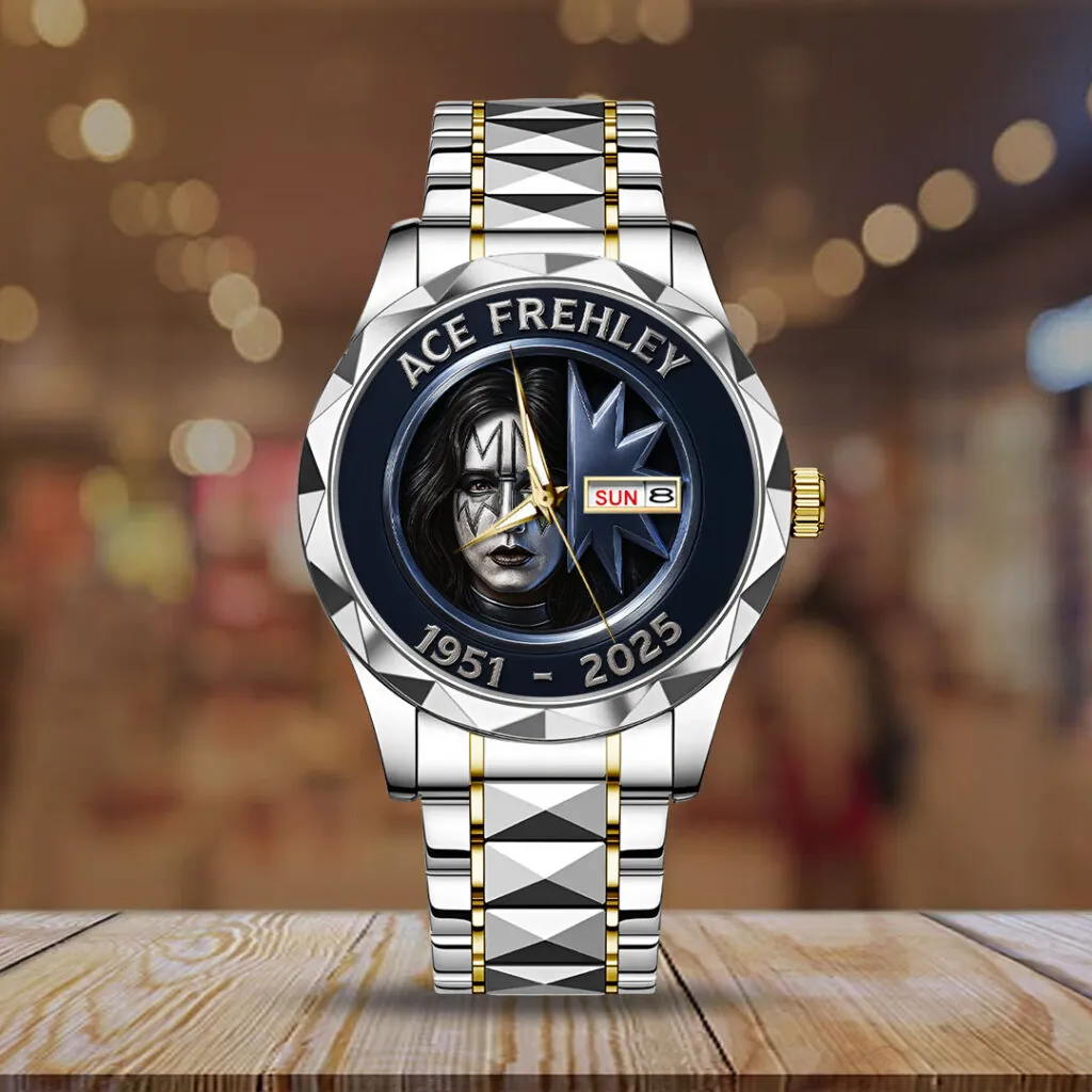 KISS x Ace Frehley Alloy Luxury Quartz Watch – 116852 - Image 2
