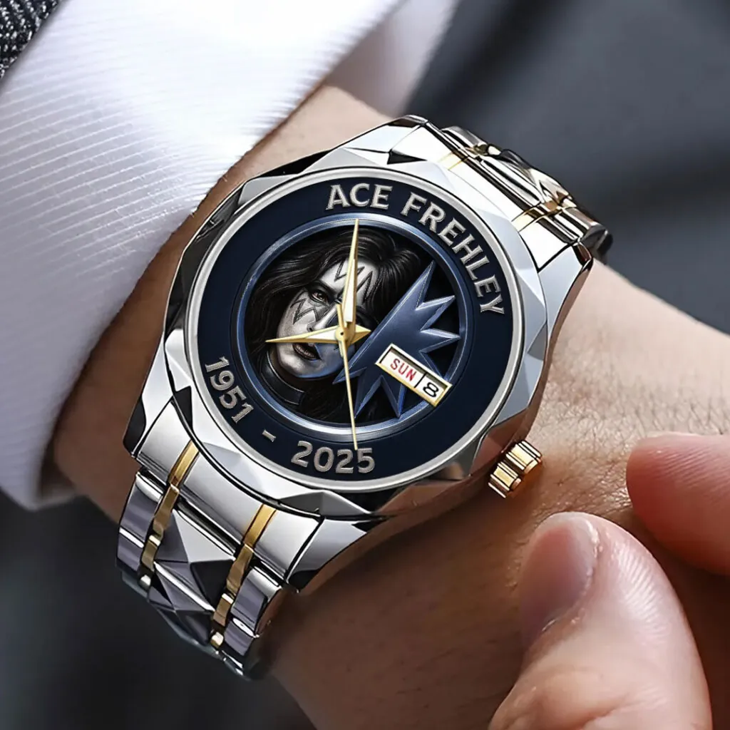 KISS x Ace Frehley Alloy Luxury Quartz Watch – 116852 - Image 3