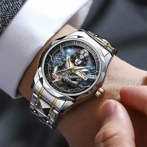 KISS x Ace Frehley Alloy Luxury Quartz Watch – 116846 - Image 2