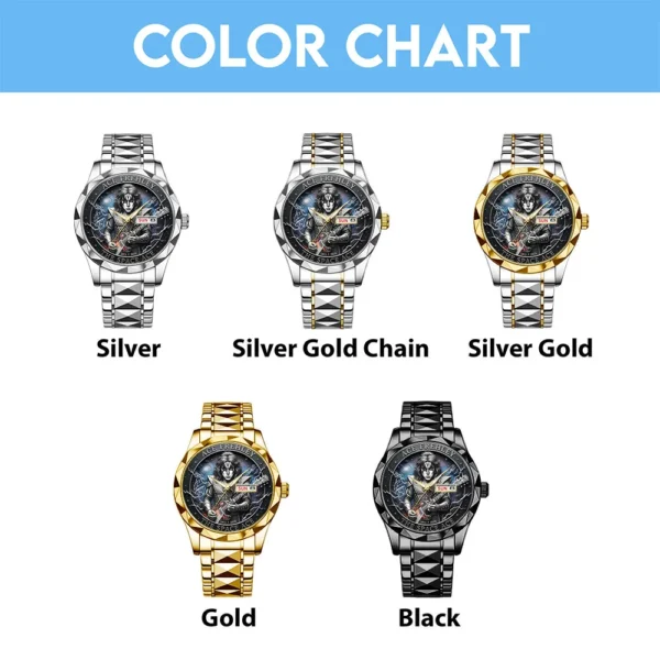 KISS x Ace Frehley Alloy Luxury Quartz Watch – 116846 - Image 4