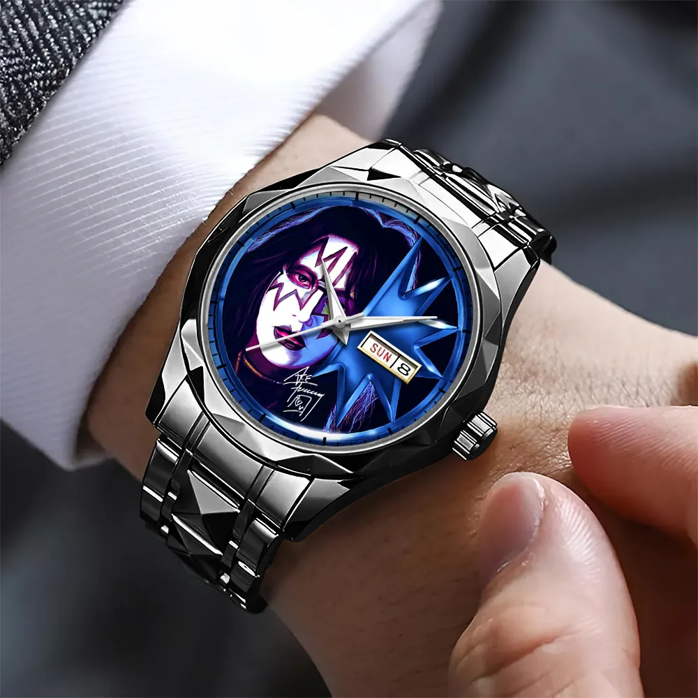 KISS x Ace Frehley Alloy Luxury Quartz Watch- THK 116825 - Image 2
