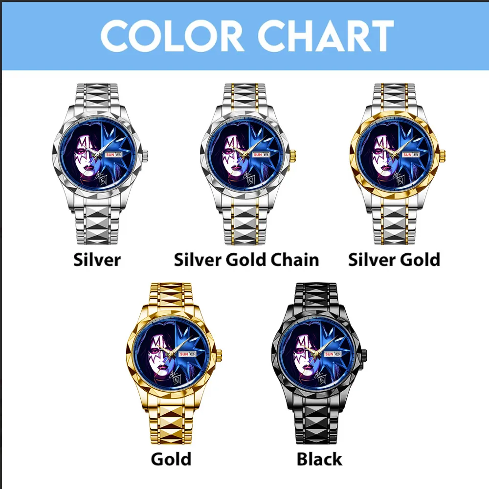 KISS x Ace Frehley Alloy Luxury Quartz Watch- THK 116825 - Image 3