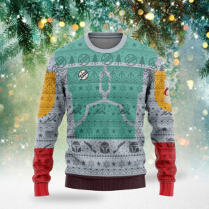 Alternative view of Star Wars Boba Fett Christmas Knitted Sweater
