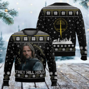 Aragorn They Will Hold The Lord Of The Rings Christmas Knitted Sweater