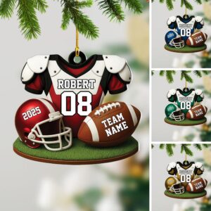 American Football Christmas Ornament Gift For Fans