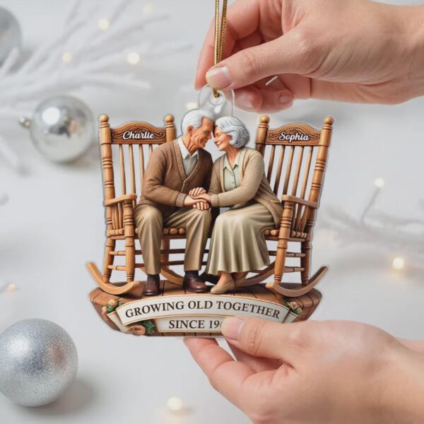 Personalized Going Old Together Couple Christmas Ornament 115829 - Image 6