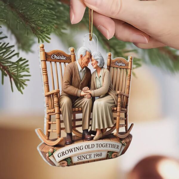 Personalized Going Old Together Couple Christmas Ornament 115829 - Image 5