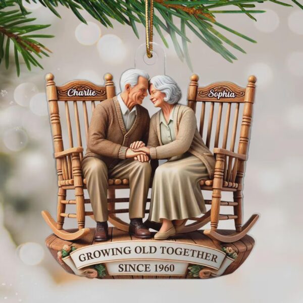 Personalized Going Old Together Couple Christmas Ornament 115829 - Image 3