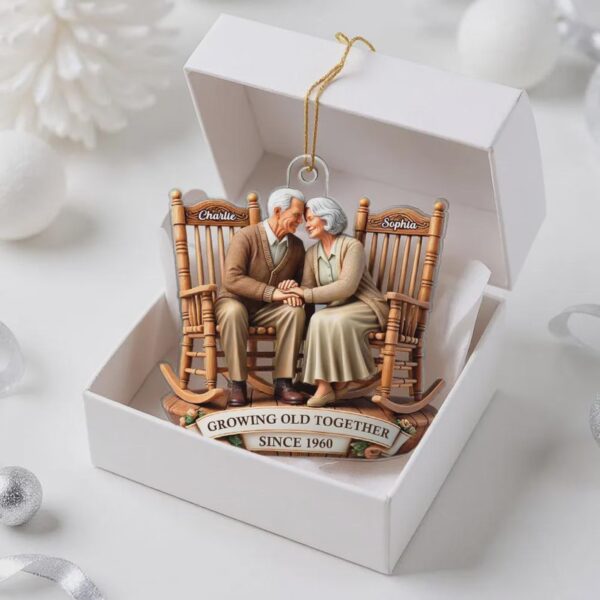 Personalized Going Old Together Couple Christmas Ornament 115829 - Image 2
