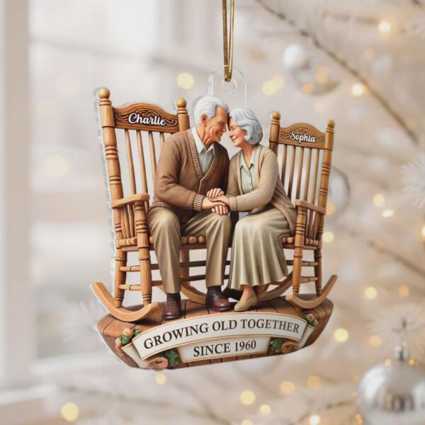 Personalized Going Old Together Couple Christmas Ornament 115829 - Image 8