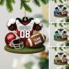 American Football Christmas Ornament Gift For Fans