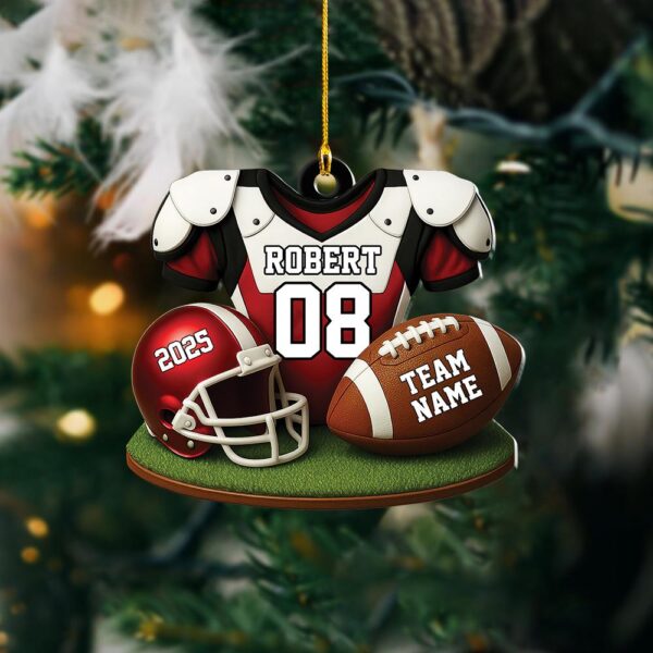 American Football Christmas Ornament Gift For Fans - Image 4