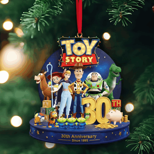 Personalized Toy Store 30th Anniversary Celebration Christmas Ornament - Image 4