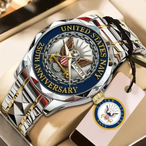 US Navy 250th Anniversary Alloy Luxury Quartz Watch - 116885