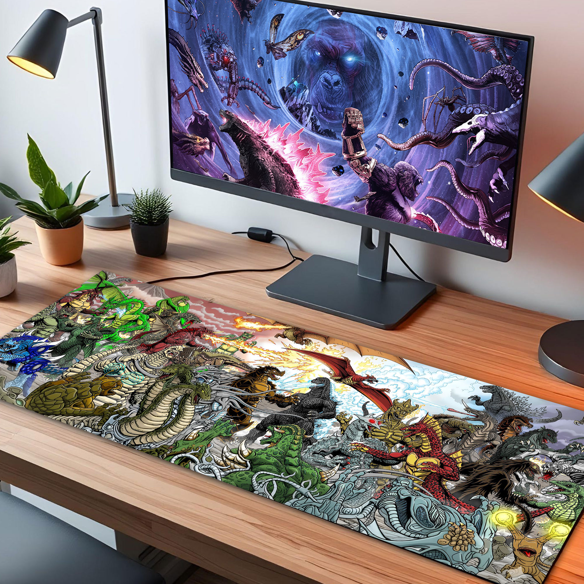 Godzilla Kaiju Battle LED Desk Mat - Image 2