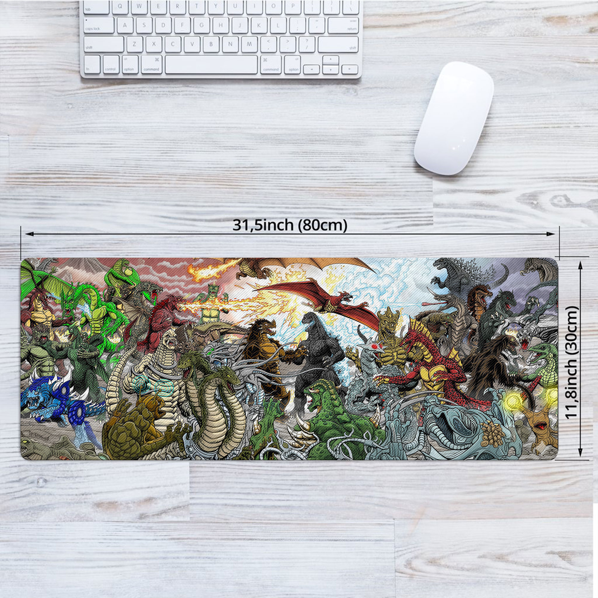 Godzilla Kaiju Battle LED Desk Mat - Image 4