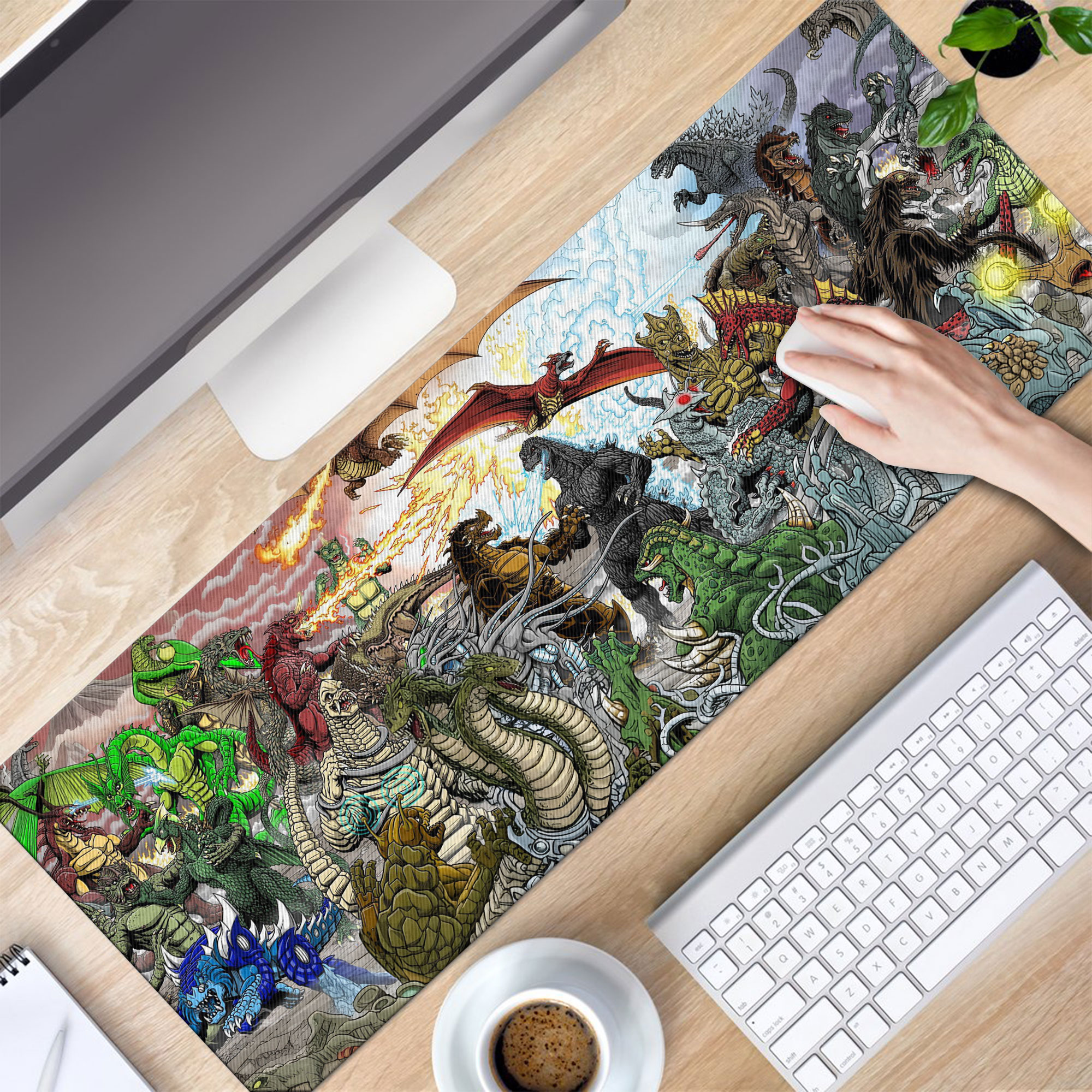 Godzilla Kaiju Battle LED Desk Mat - Image 3