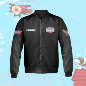 Alternative view of Personalized Snoopy 'Flying Ace' Bomber Jacket