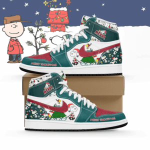 Snoopy Christmas AJ1 High Sneakers Shoes