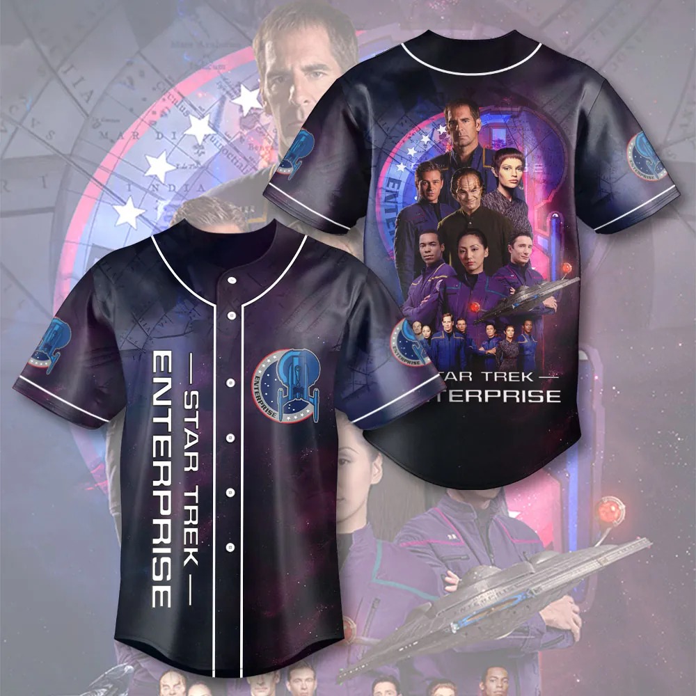 Star Trek Enterprise Baseball Jersey - THK116416