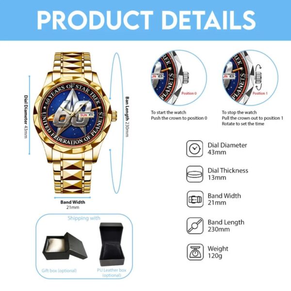 Star Trek Alloy Luxury Quartz Watch - THK116503 - Image 5