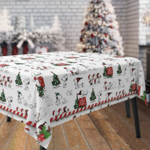 Alternative view of Snoopy Christmas Square Tablecloth