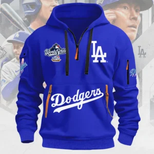 Alternative view of Los Angeles Dodgers 2D Quarter Zip Hoodie - THK117356