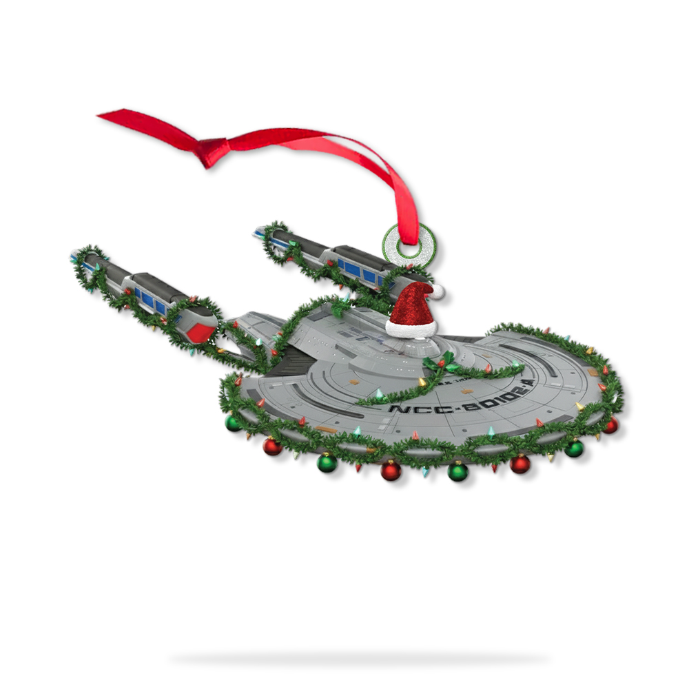 Star Trek U.S.S. Titan NCC-80102-A With Christmas Lights Christmas Ornament - Image 7