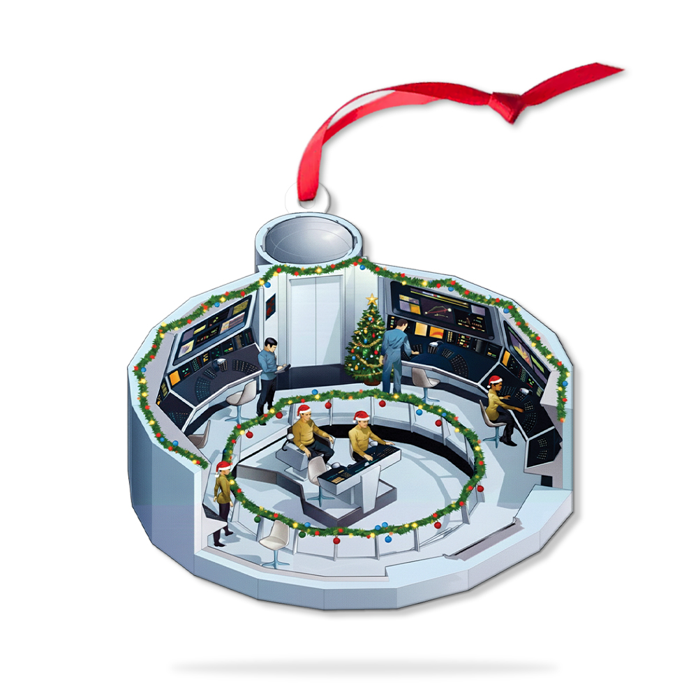 Star Trek NCC-1701 2254 Bridge Enterprise Christmas Ornament - Image 6