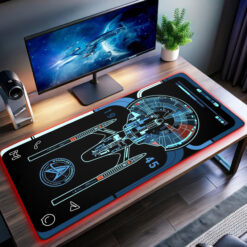 New Trekkies U.S.S. Enterprise 1945 LED Desk Mat