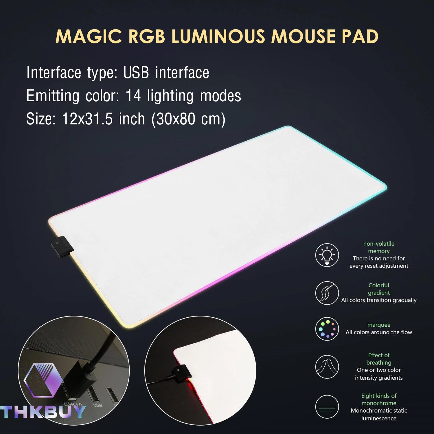 Klingon Bird of Prey - B'rel Class LCARS Schematic LED Desk Mat - Image 6