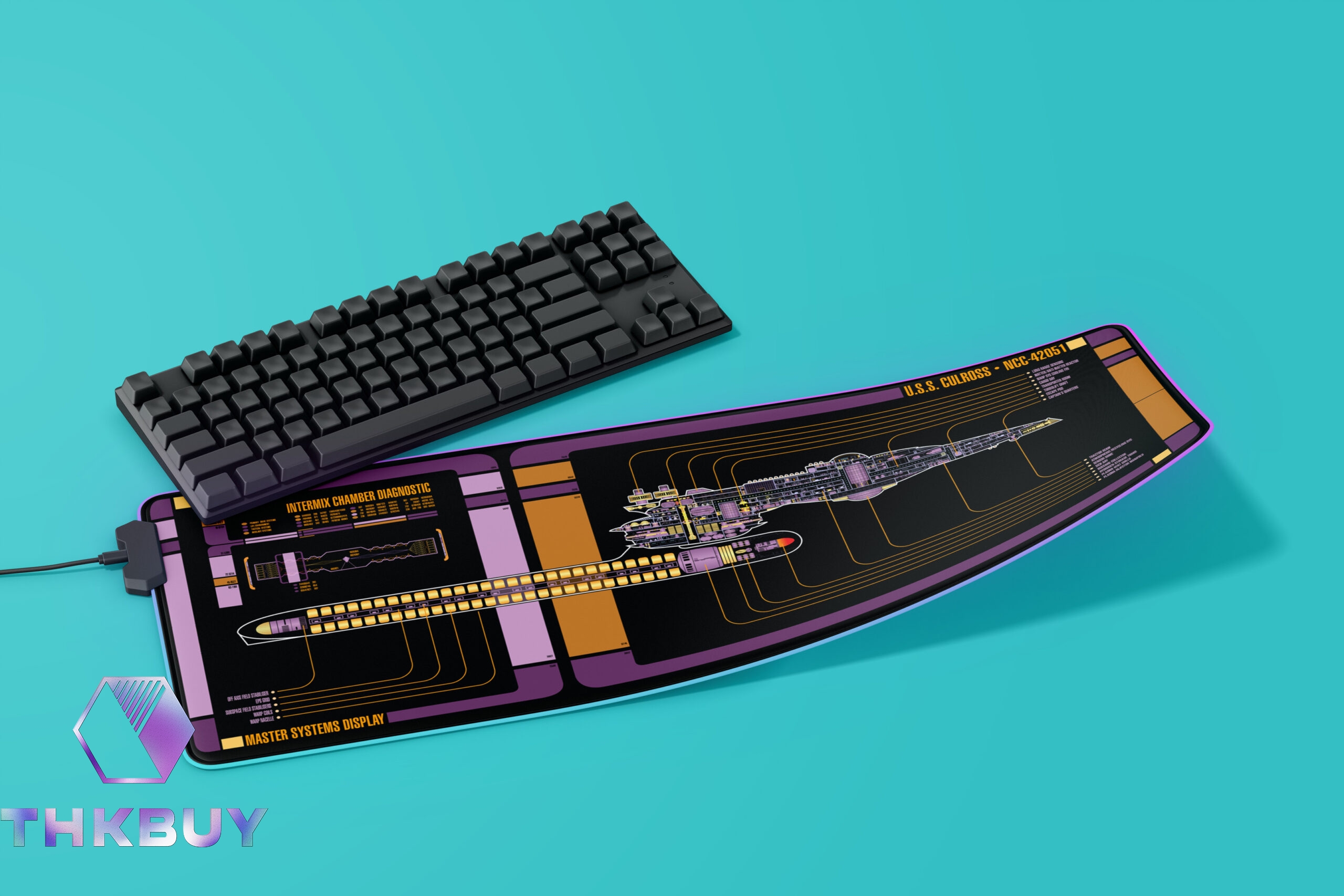 Centaur Class - U.S.S. Culross NCC-42051 LCARS LED Desk Mat - Image 4