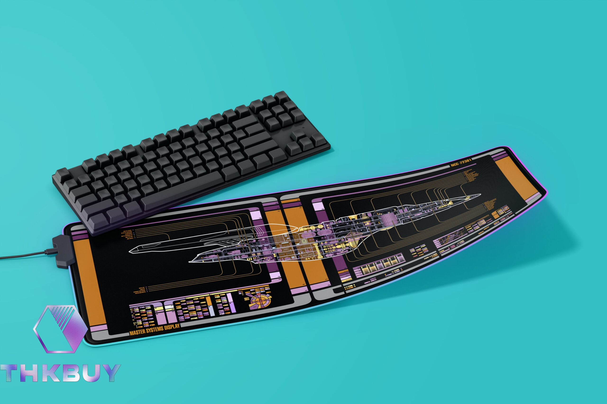 Equinox Class - U.S.S. Equinox NCC-72381 LCARS LED Desk Mat - Image 4