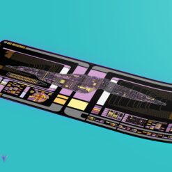Alternative view of Intrepid Class - U.S.S. Messenger NCC-74831 LCARS LED Desk Mat
