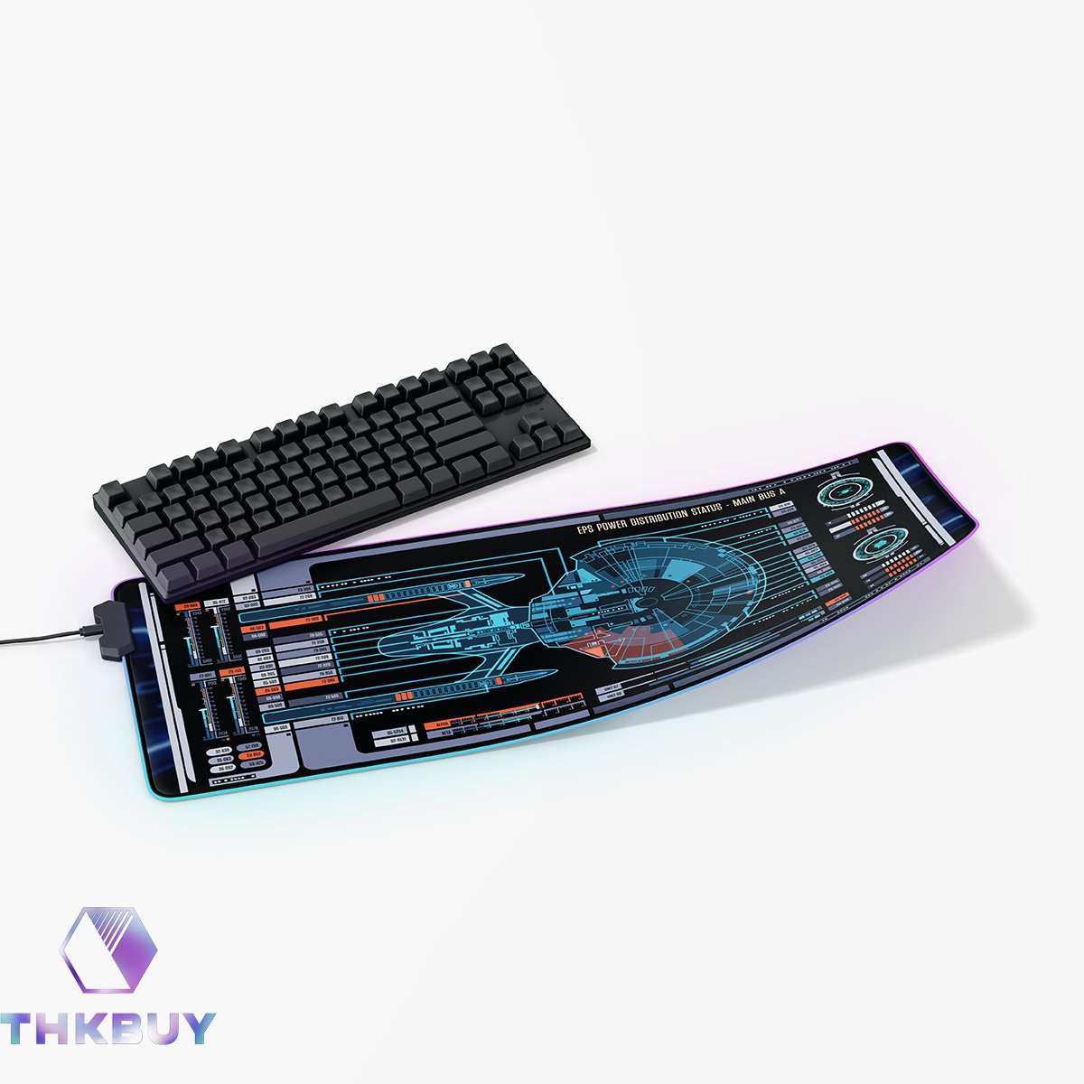 Luna Class - U.S.S. Titan NCC-80102 LED Desk Mat - Image 4