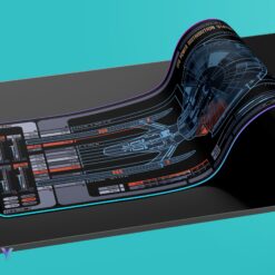Alternative view of New Trekkies Power Distribution Status-Main Bus A LCARS LED Desk Mat