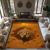 Binary Sunset Rectangle Rug